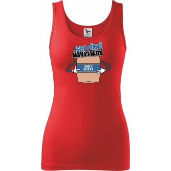 Beton - Malta jsem pěkně namíchnutá - Dámské tílko - 2XL ( Červená )