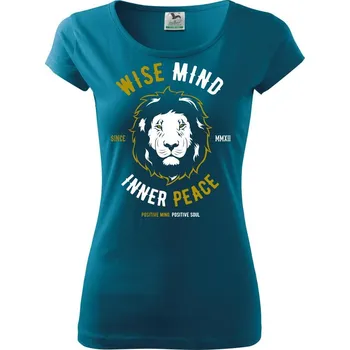 Dámské oblečení Lion wise - Dámské triko Pure - XL ( Petrolejová )