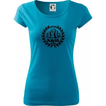 Dámské tričko Král šachu - Dámské triko Pure - XS ( Světlý tyrkys )