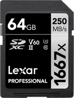 Lexar Professional 1667x SDXC 64 GB Class 10 UHS-II U3 (LSD64GCB1667)