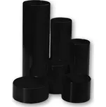 Concorde Plastový stojánek 6-dílný kulatý, černý , A2520