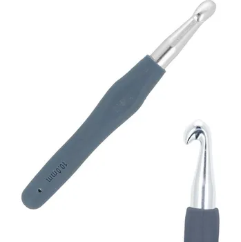 Rybářský háček Háček s pogumovanou ručkou 10mm tm.šedý