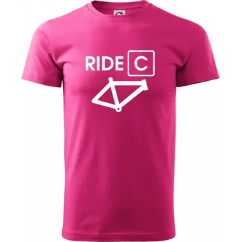 Pánská móda Ride C - Klasické pánské triko vyšší gramáže - S ( Purpurová )