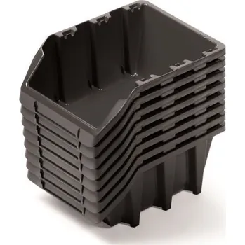 Prosperplast Plastové boxy 160x98x70mm Black 8ks