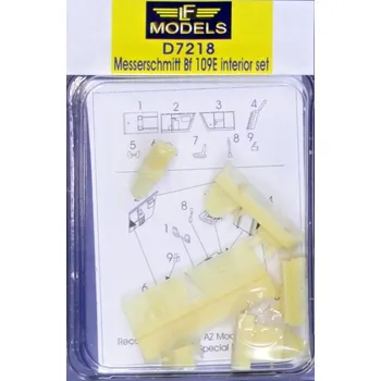 Plastikový model 1/72 Bf 109E Interior set (AZ,HAS,ICM,SP.HOB.,TAM)