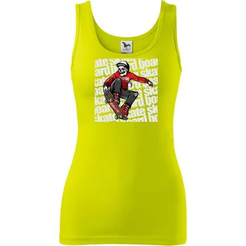 Dámské tričko Skate red boy - Dámské tílko - M ( Limetková )