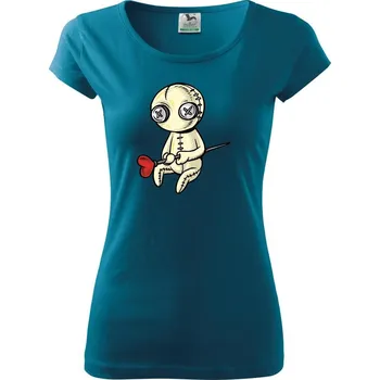 Dámské tričko Voodoo láska - Dámské triko Pure - S ( Petrolejová )