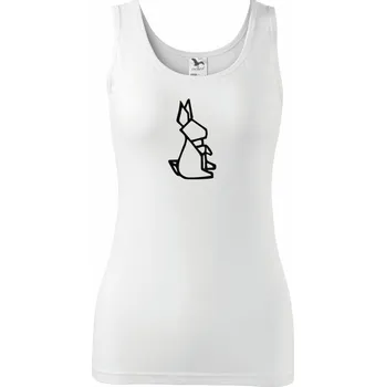 Dámské tričko Geometrie - zajíc - Dámské tílko - XL ( Bílá )