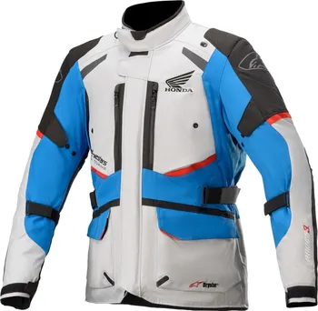 Moto bunda Alpinestars Andes V3 Drystar Honda světle šedá/černá/modrá/červená