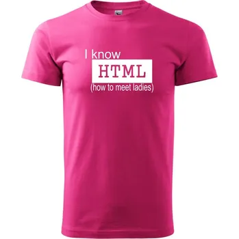 Pánská móda HTML - Klasické pánské triko vyšší gramáže - 2XL ( Purpurová )