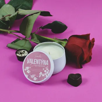 Svíčka Sójová svíčka TinTin. Brusinková Valentýna.