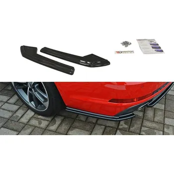 Tuning Splittery zadní Audi A4 B9 S-Line 15- černý lesklý plast