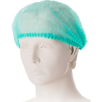 Zdravotnický oděv Mercator Medical Čepec z netkané textilie typu "clip" v balení 100 ks Barvy: zelená