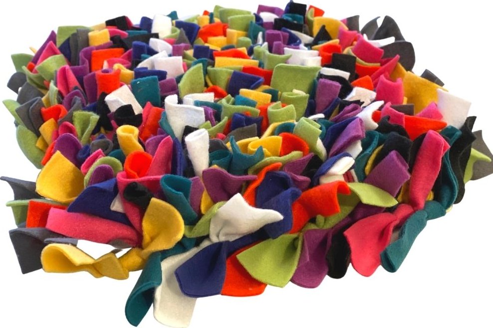 Čmuchacíkoberečky.cz® Čmuchací kobereček extra hustý MIX BAREV Velikost: 30x30cm