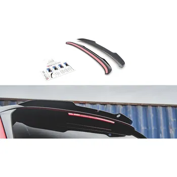 Tuning Prodloužení spoileru Škoda Kamiq černý lesklý plast