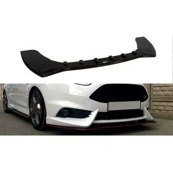 Karosérie Spojler pod nárazník lipa Fiesta MK7 ST Facelift 13+ (pro nárazník Maxton) černý lesklý plast
