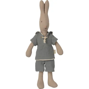 plyšák Maileg Zajíc v námořnickém oblečku Size 1 Maileg Rabbit Size 1, Sailor Dusty Blue