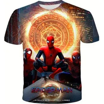 Dívčí tričko Spiderman Barevná dětská trička s motivem Spidermana, 3-14 let Motiv: spiderman bez domova, Velikost: 120 (6 let)