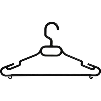 Ramínko INJETON PLAST Plastové ramínko na šaty s příčkou P16 světle modrá