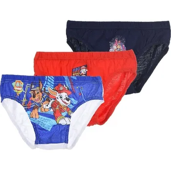 Chlapecké spodní prádlo Trojbalení chlapeckých slipů Paw Patrol - modrá/červená/tmavě modrá Velikost: 116/128