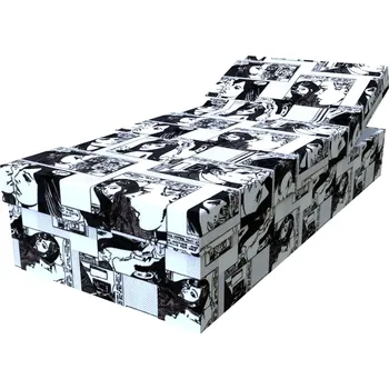 Postel Postel Jarka Comix Black and White polohovací HR