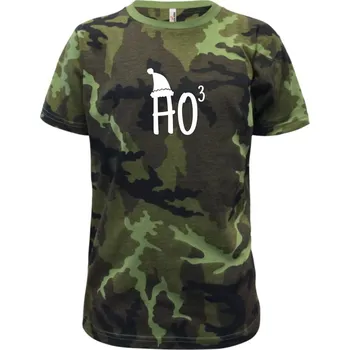 Chlapecké tričko Ho3 - Dětské maskáčové triko - 122 cm/6 let ( Zelený maskáč )