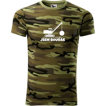 Jsem bourák - Army CAMOUFLAGE - XS ( Zelený maskáč )