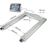 KERN nerezová paletová váha UFN, IP 67, až do 600 kg