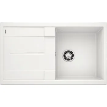 Granitový dřez Blanco Metra 5 S Granitový dřez s odkapem oboustranné provedení, 86x50cm, bílá, 513205