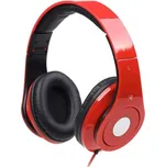 GEMBIRD sluchátka s mikrofonem Detroit, červená