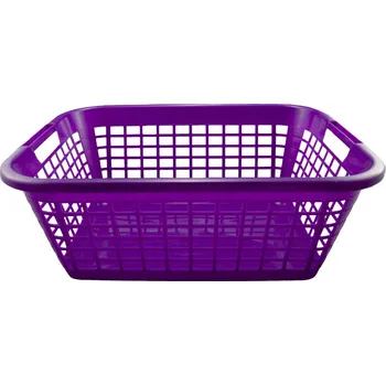 Odpadkový koš INJETON PLAST Plastový koš na prádlo 35 l fialová