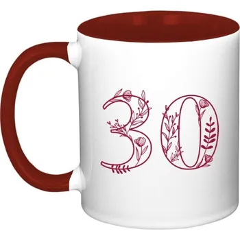 Hrnek malý barevný s potiskem 30 - narozeniny