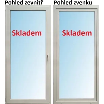 Vchodové dveře Dřevostavmont Č&Š s.r.o. Balkonové dveře 90x200 Bílá / Bílá, Levé, Otevíravé i Sklopné