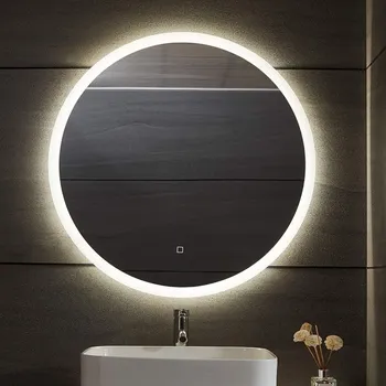 Zrcadlo Aquamarin Koupelnové LED zrcadlo kulaté JG86957 80 cm