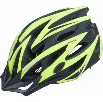 Cyklistická přilba Cyklo helma PRO-T Tarifa In mold černo-žlutá fluor matná, L 58-61