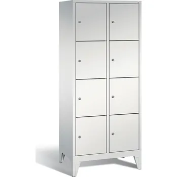 Šatní skříň Skříň typ Cabo, na nožičkách, 8 boxů, š 810, v 1850, h 500 mm, šedá