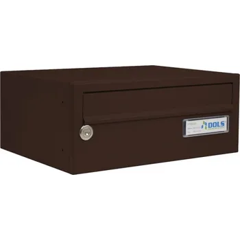 Poštovní schránka Poštovní schránka B-015 - pro zazdění s orámováním - lakovaná - RAL 8017 MAT. - HNĚDÁ ČOKOLÁDOVÁ