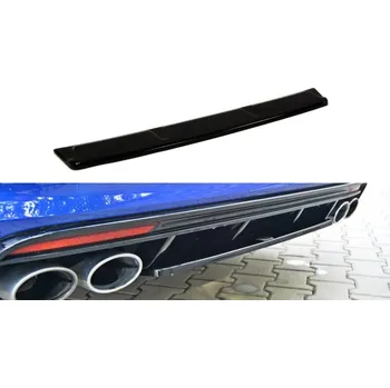 Tuning Splitter zadní, prostřední VW Golf 7 R Estate (Bez žeber) 13- černý lesklý plast