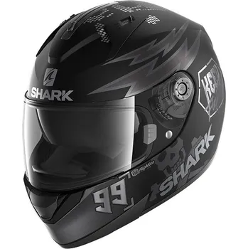 Helma na motorku Shark Helmets Ridill 1.2 Catalan Bad Boy černá matná/šedá S