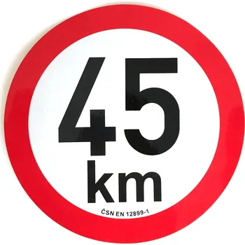 Přívěs Omezení rychlosti 45 km retroreflexní pr. 200 mm