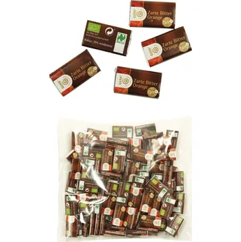 Čokoláda GEPA Bio a Fairtrade čokokousky 70 % pomerančový olej 100x 3 g