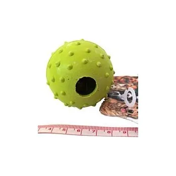 Hračka pro psa Tatrapet hračka pro psa míček s výstupky a rolničkou 5 cm tvrdá guma fosforová