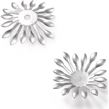 Materiál na výrobu šperku Nerezové Kaplíky 24mm - 1Ks+B - 1Ks