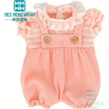 Overaly a bodíčka pro panenku Baby Born či American Girl Varianta: pletený overal s krajkou u krku