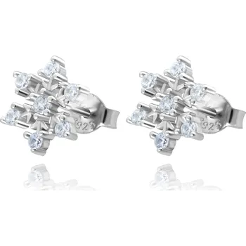 Náušnice Olivie Stříbrné náušnice SNĚHOVÁ VLOČKA 5693 Ag 925; ≤1,3 g.