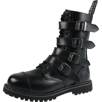 Pánská zimní obuv boty kožené pánské - QUAD - GRINDERS - QUA-CS-BLA - 39