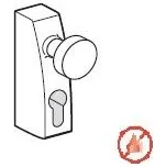 Dormakaba Koule k PP panikovému kování Dorma