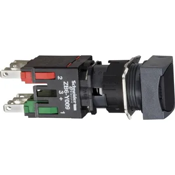 vypínač a zásuvka SCHN XB6CA25B Ovládač stiskací, lícující s návratem, 1 Z + 1 V - černý