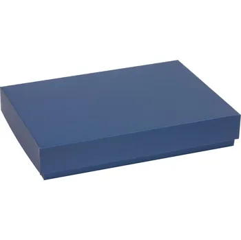 Dárková krabice s víkem 300x200x50/40 mm, modrá
