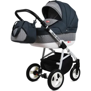 Kočárek Kombinovaný kočárek Raf-Pol Baby Lux Alu Way ALU 2022 Dark Grey